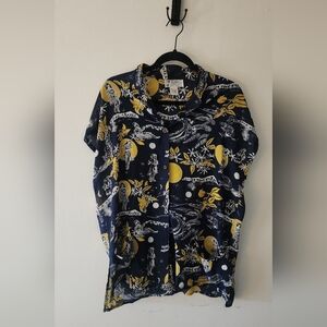 Vintage Avanti Silk Hawaiian Shirt Size L